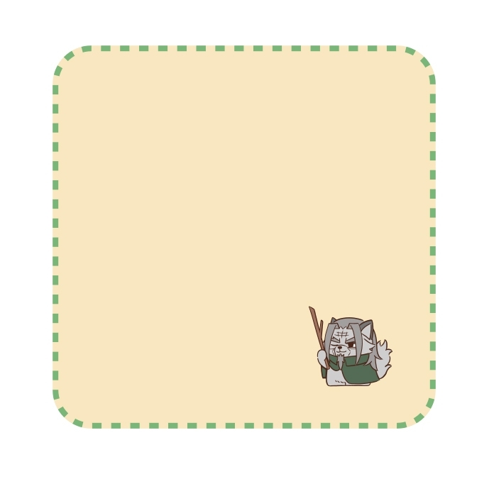 ゴールデンカムイ どうぶつフォーゼ-はらっぱ- タオルハンカチ5.土方歳三 - 公式商品画像 | AniSmile