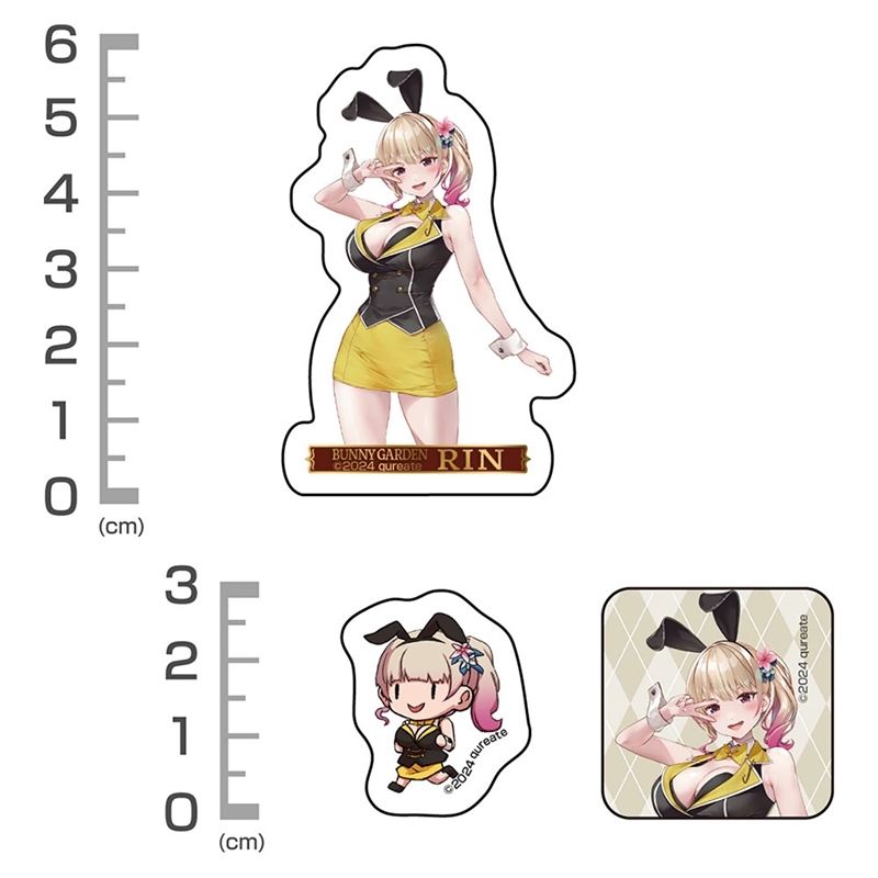 バニーガーデン 凜 ミニステッカーセット 画像 3 | AniSmile