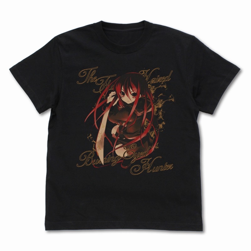 灼眼のシャナ 原作版 シャナ Tシャツ 炎髪灼眼Ver./BLACK-M - 公式商品画像 | AniSmile