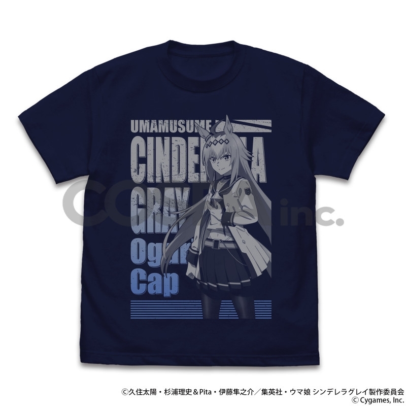 アニメ『ウマ娘 シンデレラグレイ』 オグリキャップ Tシャツ/NAVY-S 画像 2 | AniSmile
