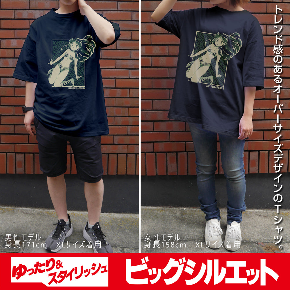 TVアニメ『うる星やつら』 ラム ビッグシルエットTシャツ/NAVY-L 画像 2 | AniSmile