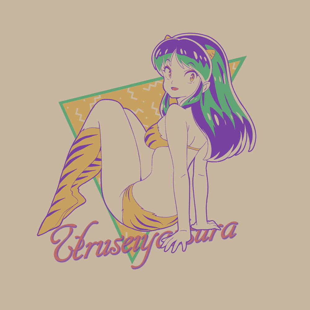 うる星やつら ラム レトロポップ Tシャツ/LIGHT BEIGE-S 画像 2 | AniSmile