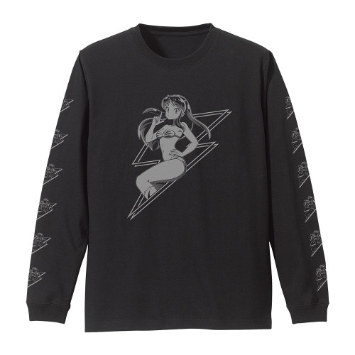 うる星やつら ラムの電撃袖リブロングスリーブTシャツ/BLACK-XL - 公式商品画像 | AniSmile
