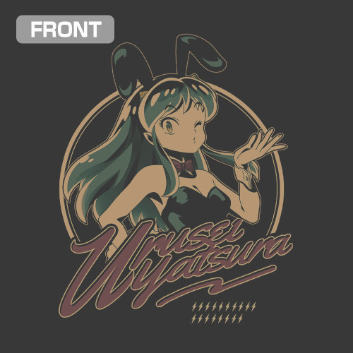 うる星やつら バニーガールラムTシャツ/SUMI-L 画像 3 | AniSmile