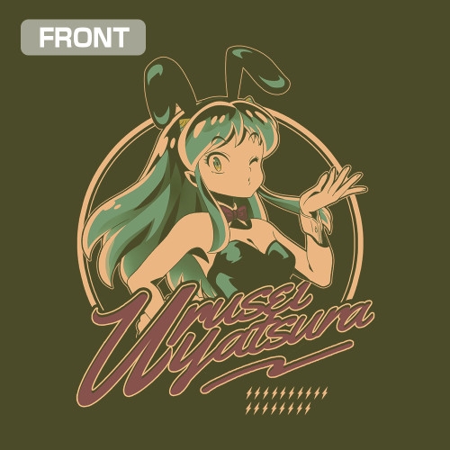 うる星やつら バニーガールラムTシャツ/MOSS-M 画像 3 | AniSmile