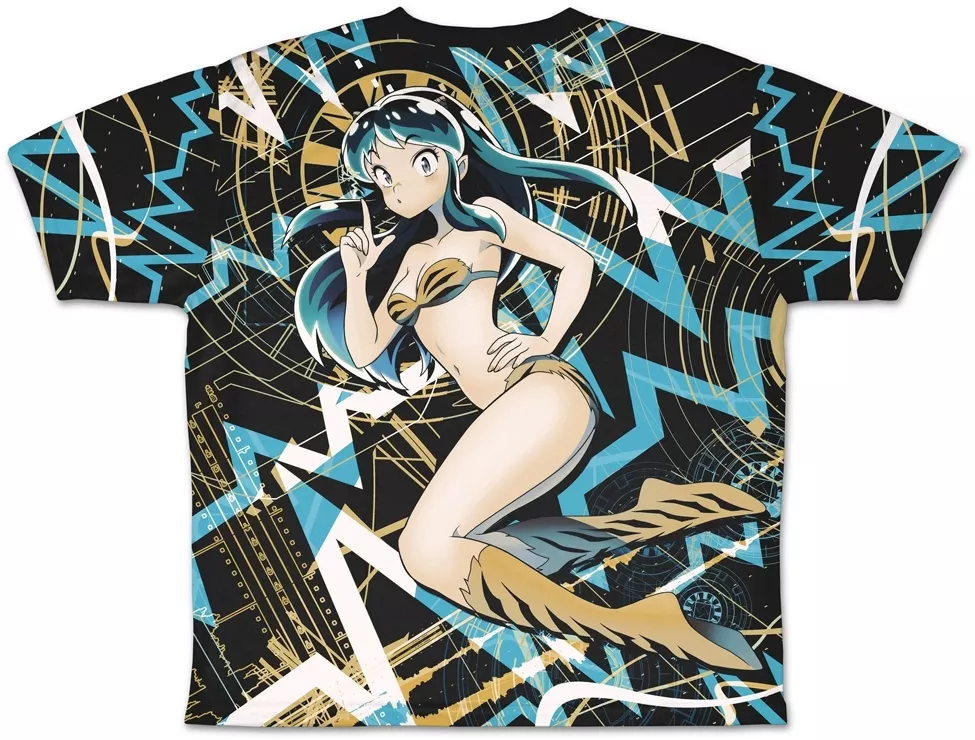 描き下ろし うる星やつら ラム 両面フルグラフィックTシャツ/XL 画像 2 | AniSmile