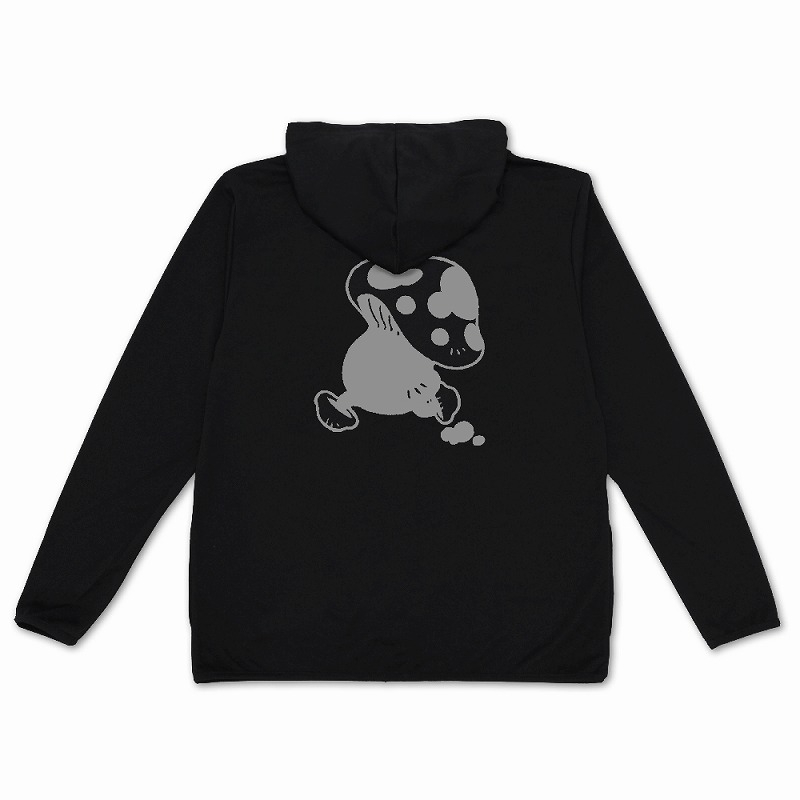 ダンジョン飯 歩き茸 薄手ドライパーカー/BLACK-L - 公式商品画像 | AniSmile