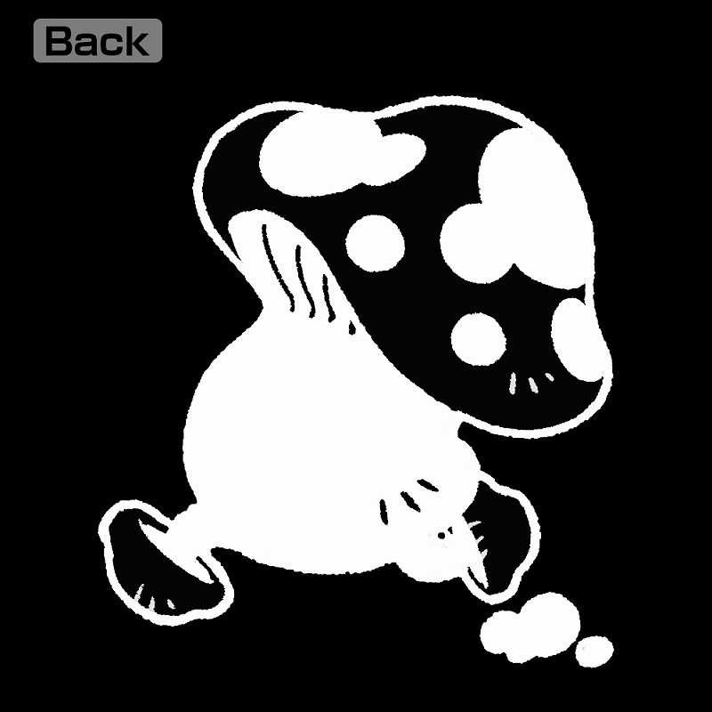 ダンジョン飯 歩き茸 薄手ドライパーカー/BLACK-L 画像 3 | AniSmile