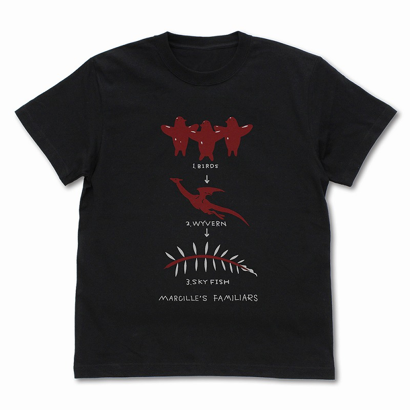 ダンジョン飯 マルシルの使い魔 Tシャツ/BLACK-S - 公式商品画像 | AniSmile
