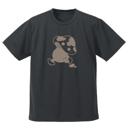 ダンジョン飯 歩き茸 ドライTシャツ/GUNMETAL-L - official product image | AniSmile