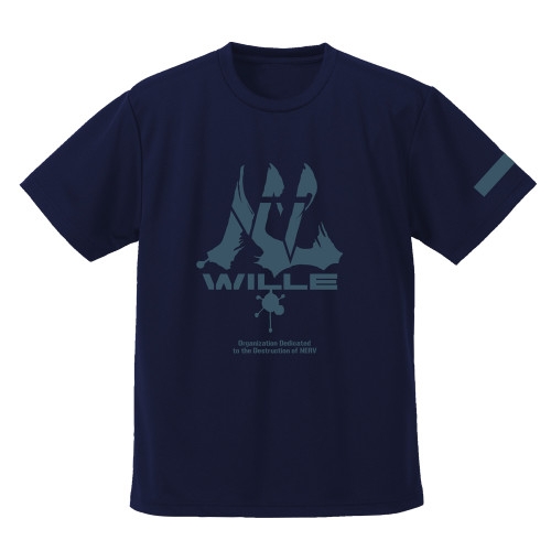 エヴァンゲリオン WILLE ドライTシャツ/NAVY-M 画像 2 | AniSmile