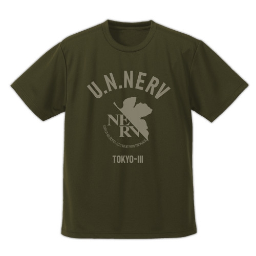 エヴァンゲリオン NERV ドライTシャツ/OD-M 画像 2 | AniSmile