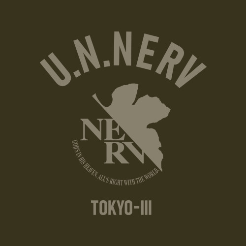 エヴァンゲリオン NERV ドライTシャツ/OD-S 画像 3 | AniSmile