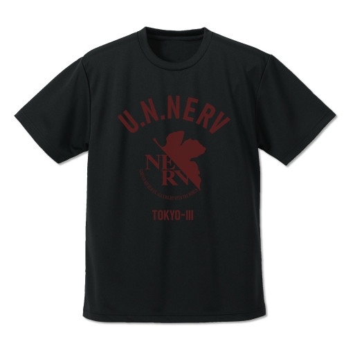 エヴァンゲリオン NERV ドライTシャツ/BLACK-S 画像 2 | AniSmile