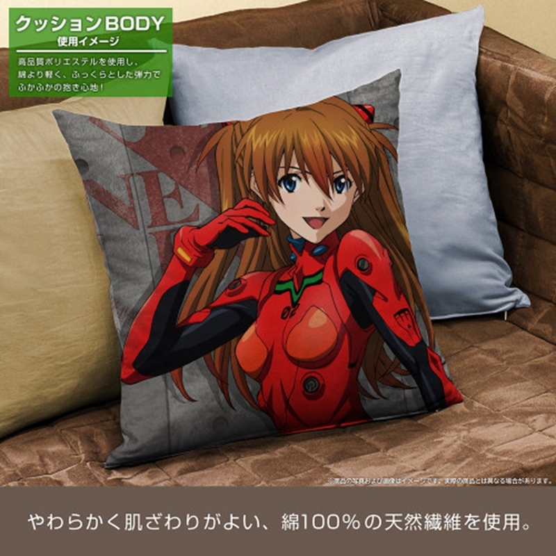 エヴァンゲリオン 式波・アスカ・ラングレー 両面プリントクッションカバー 画像 5 | AniSmile