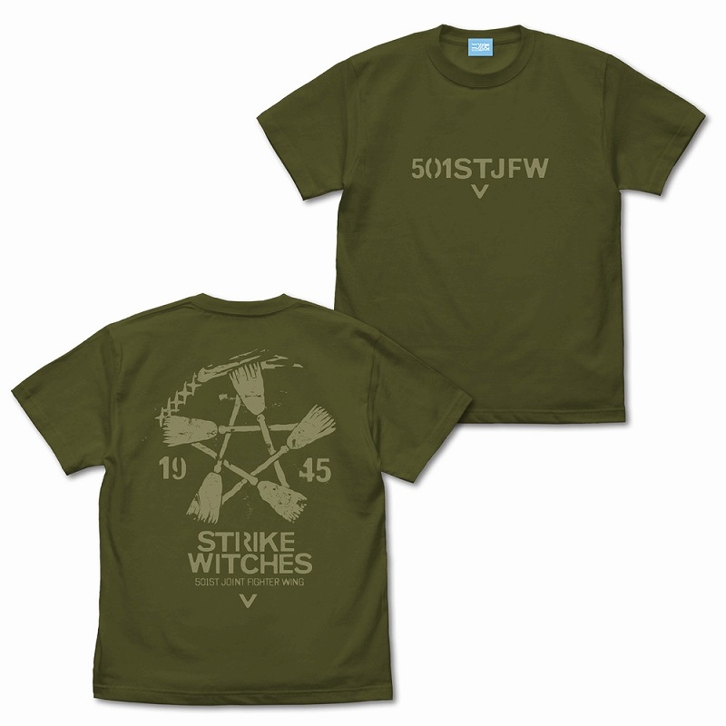 ストライクウィッチーズ ヴィンテージ Tシャツ/MOSS-M - official product image | AniSmile