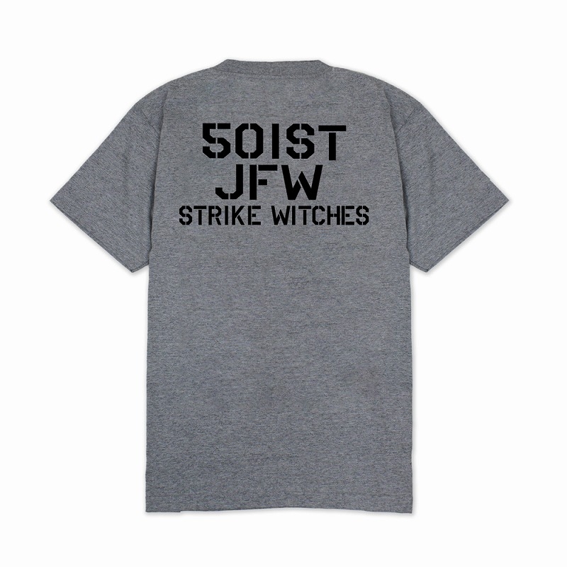 ストライクウィッチーズ ヘビーウェイトTシャツ/MIX GRAY-M 画像 3 | AniSmile