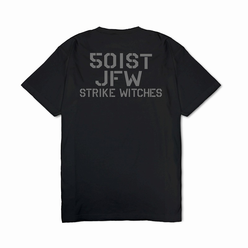 ストライクウィッチーズ ヘビーウェイトTシャツ/BLACK-M Image 3 | AniSmile