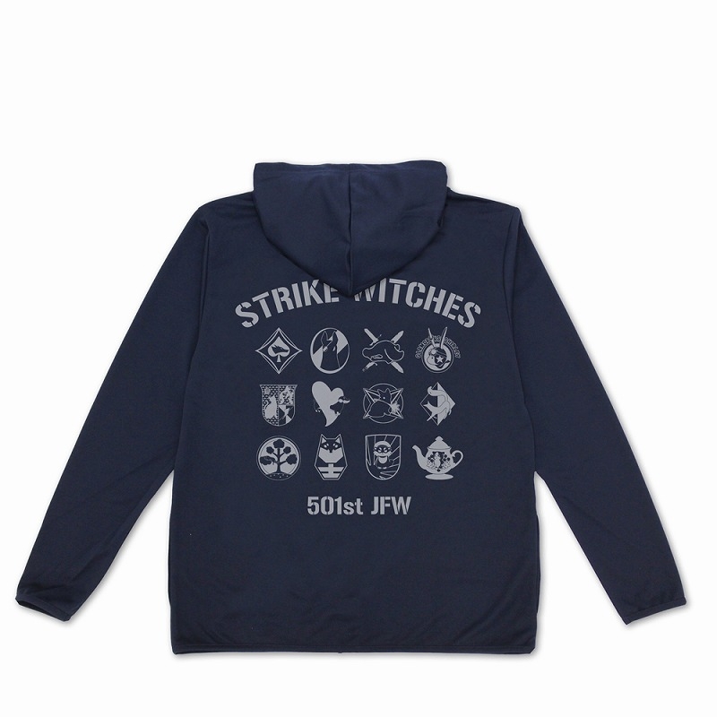 ストライクウィッチーズ パーソナルマーク 薄手ドライパーカー/NAVY- - AniSmile