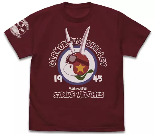 第501統合戦闘航空団 ストライクウィッチーズ ROAD to BERLIN シャーロット・E・イェーガーパーソナルマーク Tシャツ/BURGUNDY-L - 公式商品画像 | AniSmile
