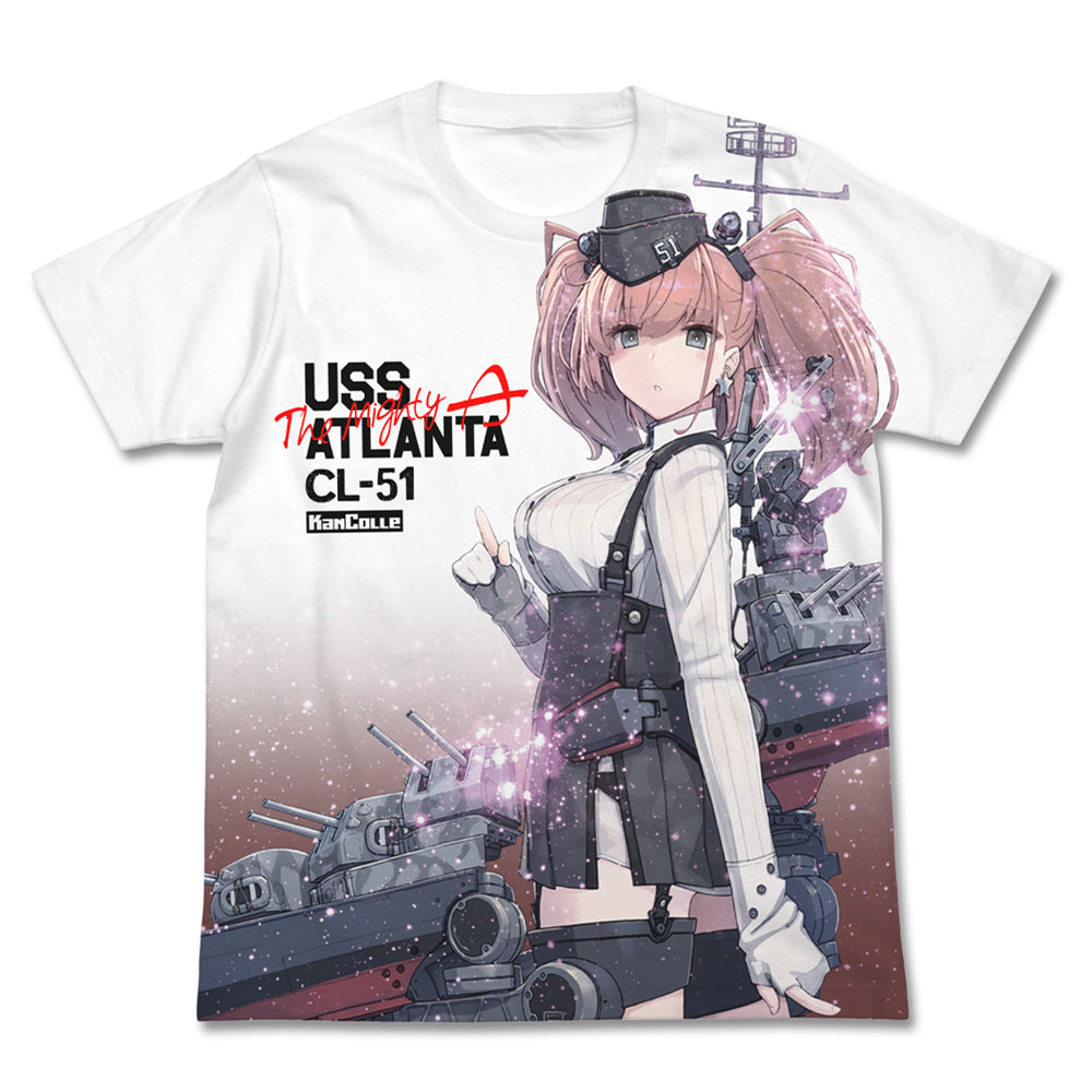 艦隊これくしょん -艦これ- アトランタ フルグラフィックTシャツ/WHITE-S - AniSmile