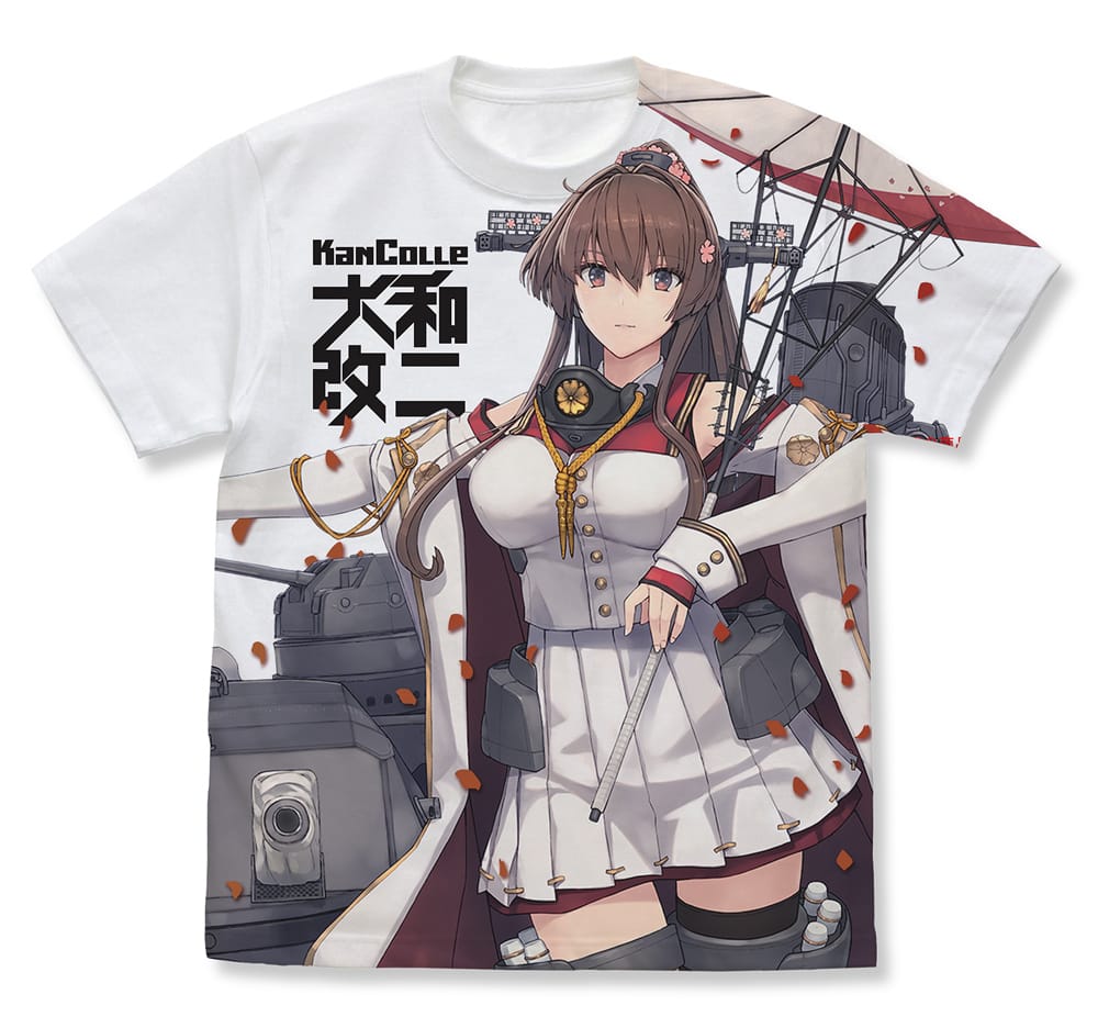 艦隊これくしょん -艦これ- 大和改二 フルグラフィックTシャツ/WHITE-S - AniSmile