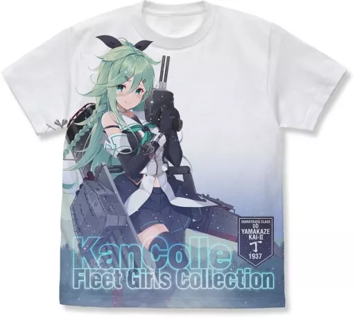 艦隊これくしょん -艦これ- 山風改二丁 フルグラフィックTシャツ/WHITE-XL - AniSmile