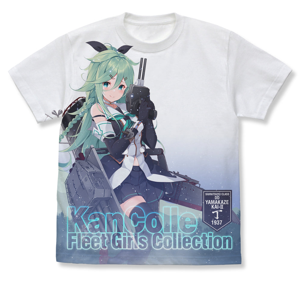 艦隊これくしょん -艦これ- 山風改二丁 フルグラフィックTシャツ/WHITE-S - AniSmile