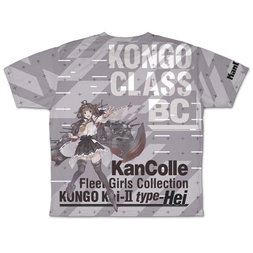 艦隊これくしょん -艦これ- 金剛改二丙 両面フルグラフィックTシャツ/XL 图片 3 | AniSmile