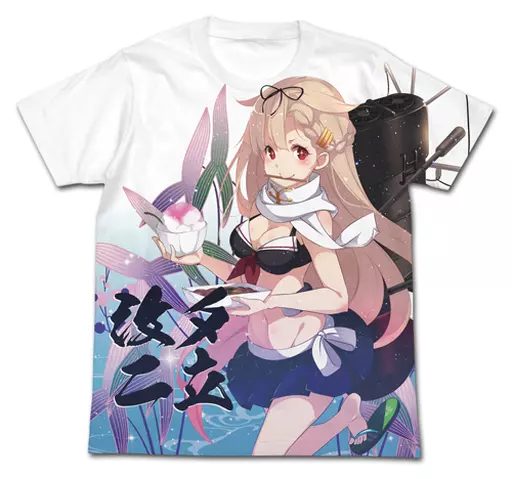 艦隊これくしょん -艦これ- 夕立改二 水着mode フルグラフィックTシャツ/WHITE-XL - AniSmile