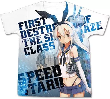 艦隊これくしょん -艦これ- 島風フルグラフィックTシャツ/WHITE-L - AniSmile