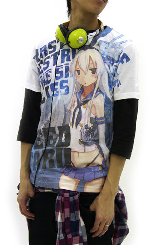 艦隊これくしょん -艦これ- 島風フルグラフィックTシャツ/WHITE-M - AniSmile