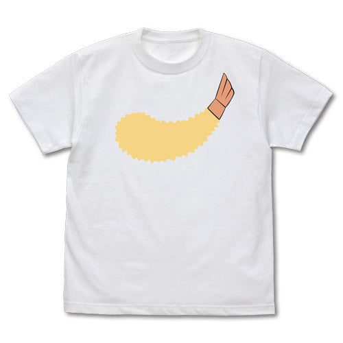 宇宙よりも遠い場所 日向のエビフライ Tシャツ/WHITE-S - 官方商品图片 | AniSmile
