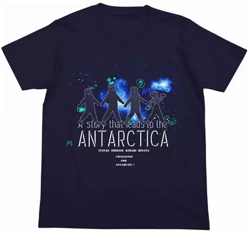 宇宙よりも遠い場所 Tシャツ/NAVY-L - 公式商品画像 | AniSmile