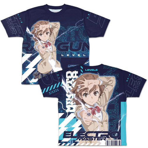 とある科学の超電磁砲T 御坂美琴 両面フルグラフィックTシャツ/M - AniSmile