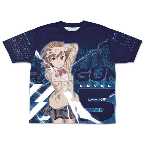とある科学の超電磁砲T 御坂美琴 両面フルグラフィックTシャツ/M 图片 3 | AniSmile