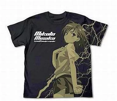 とある科学の超電磁砲 御坂美琴Tシャツ/BLACK-L - AniSmile