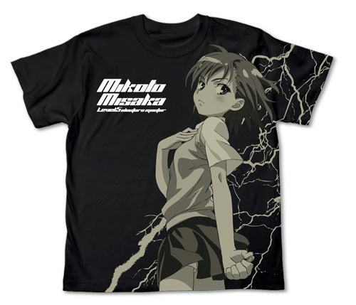 とある科学の超電磁砲 御坂美琴Tシャツ/BLACK-M - AniSmile