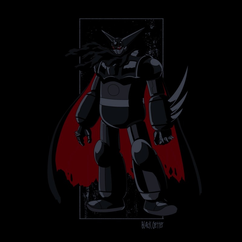 真(チェンジ!!)ゲッターロボ 世界最後の日 ブラックゲッター Tシャツ/BLACK-M 画像 3 | AniSmile