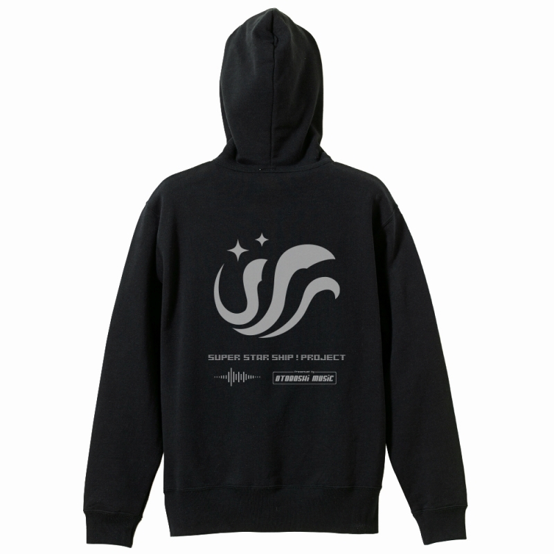 IDOL×IDOL STORY! スーパースターシップ ジップパーカー/BLACK-M - 公式商品画像 | AniSmile