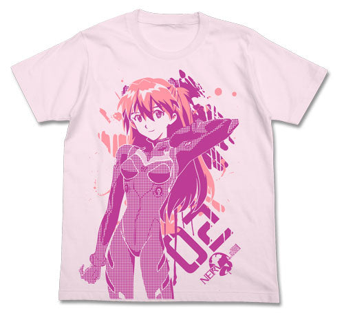 エヴァンゲリオン アスカグラフィックTシャツ/LIGHT PINK-S - 公式商品画像 | AniSmile