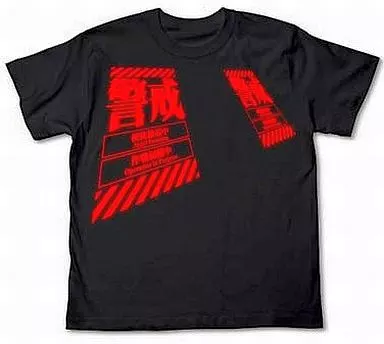 エヴァンゲリオン 警戒Tシャツ/BLACK-M - 公式商品画像 | AniSmile