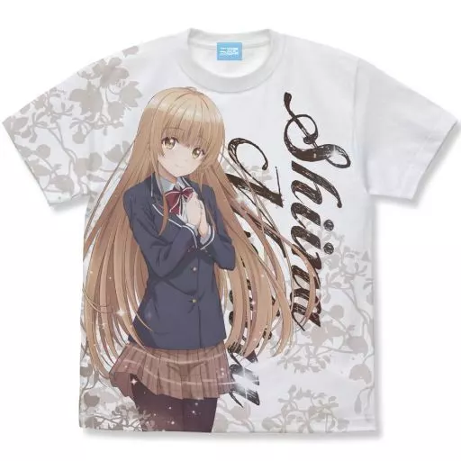 TVアニメ お隣の天使様にいつの間にか駄目人間にされていた件 椎名真昼 フルグラフィックTシャツ/WHITE-XL - AniSmile