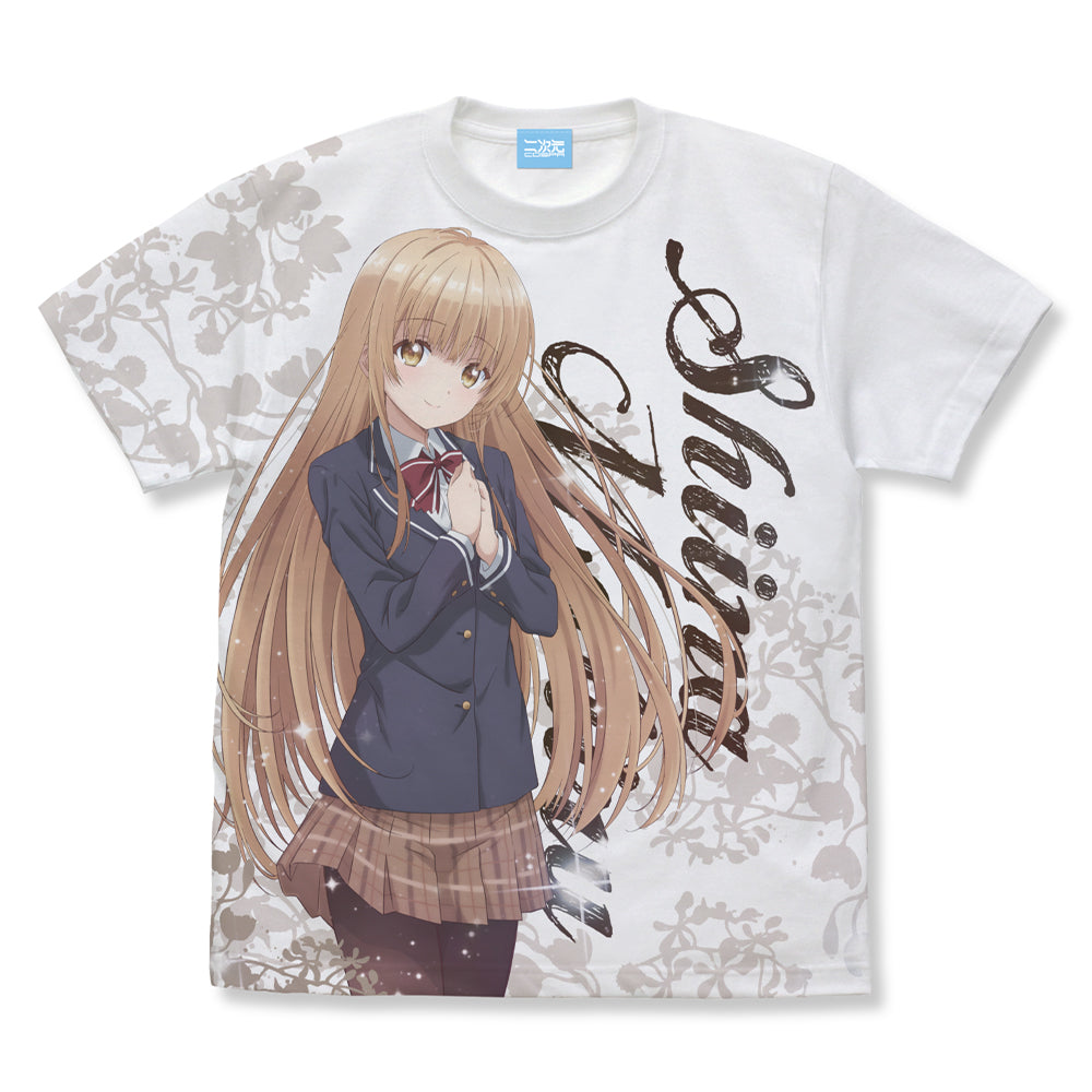お隣の天使様にいつの間にか駄目人間にされていた件 椎名真昼 フルグラフィックTシャツ/WHITE-S - 公式商品画像 | AniSmile