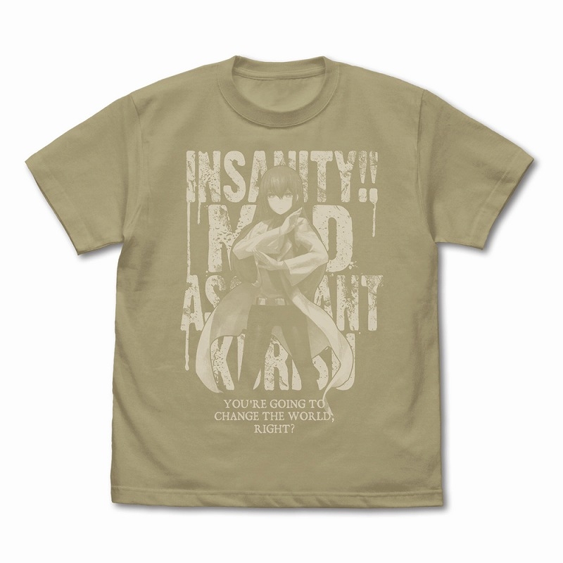 STEINS;GATE 鳳凰院紅莉栖 Tシャツ/SAND KHAKI-S - 公式商品画像 | AniSmile