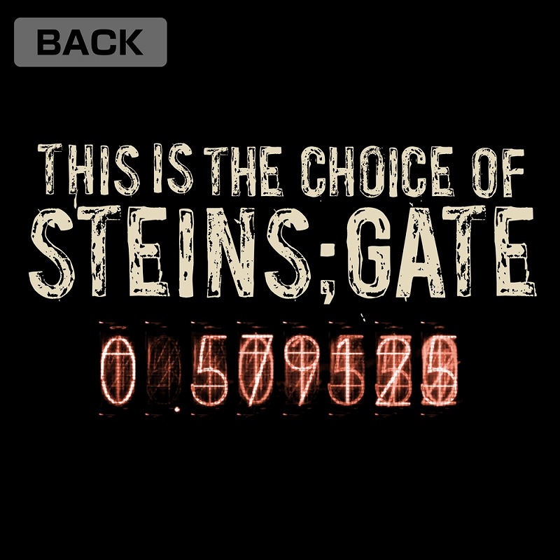STEINS;GATE エル・プサイ・コングルゥ Tシャツ ver.2.0/BLACK-M 画像 4 | AniSmile