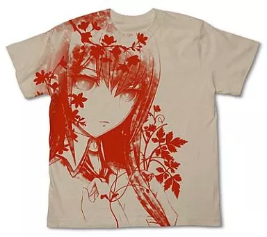 STEINS;GATE 紅莉栖Tシャツ/LIGHT BEIGE-M - 公式商品画像 | AniSmile