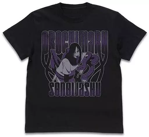 NARUTO -ナルト- 疾風伝 大蛇丸 潜影蛇手 Tシャツ/BLACK-L - 公式商品画像 | AniSmile
