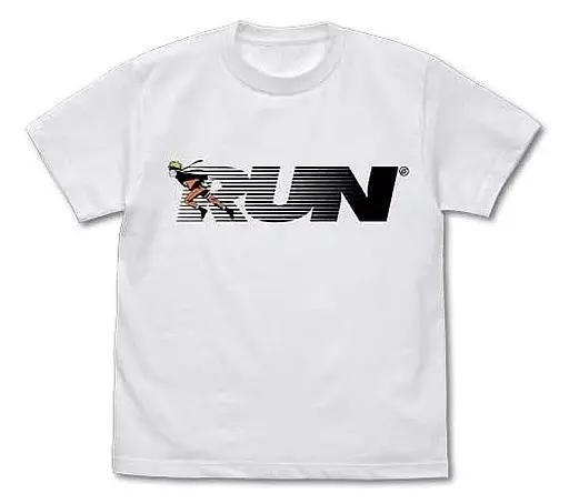 ナルトRUN Tシャツ/WHITE-L - 公式商品画像 | AniSmile