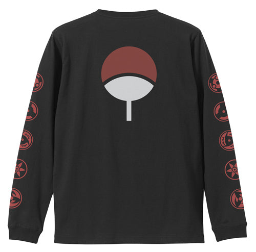NARUTO -ナルト- 疾風伝 写輪眼 袖リブロングスリーブTシャツ/BLACK-S 画像 2 | AniSmile
